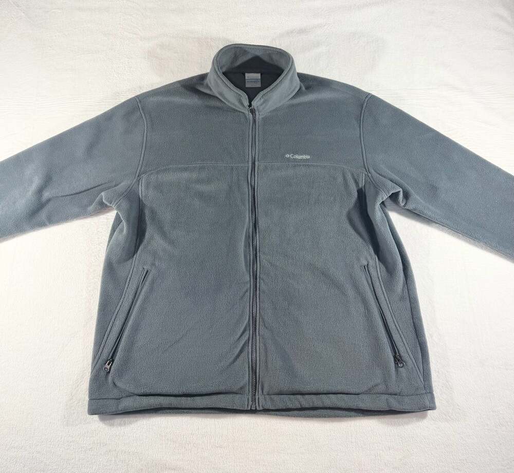 Columbia Interchange Men's Granite Mountain Full Zip Fleece Jacket Gray XXL
